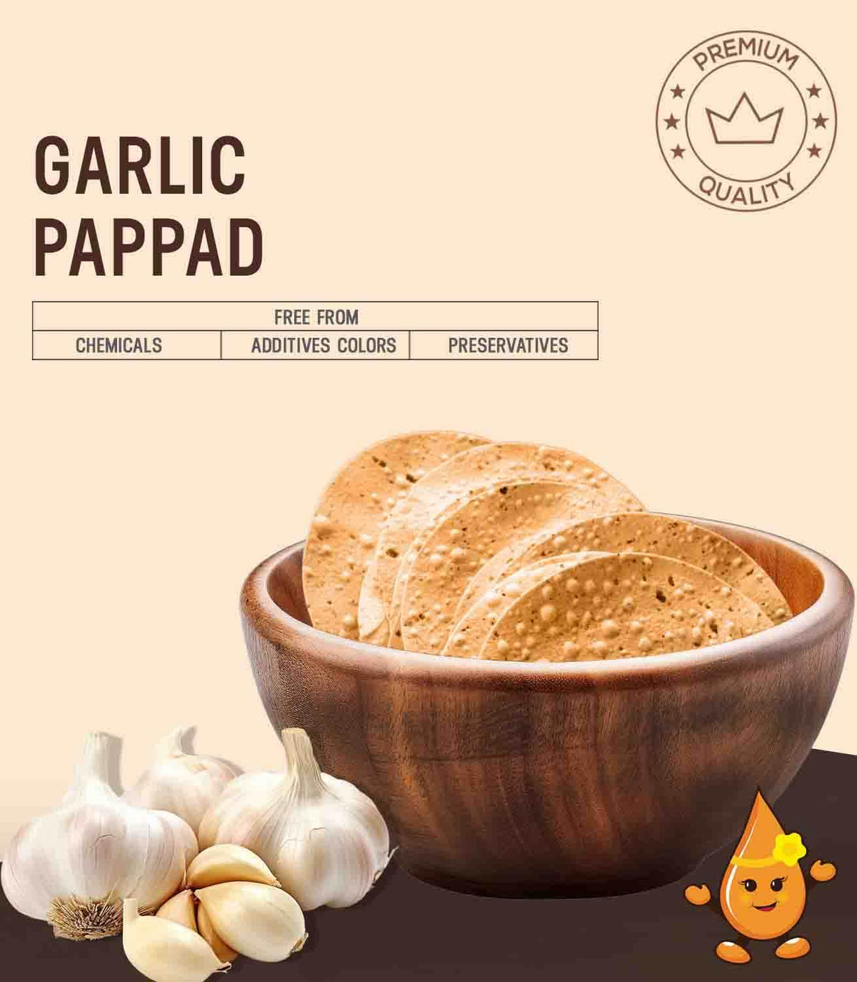 Garlic Pappad
