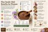 Whole and ground flax seeds (alsi) with omega-3 and lignan benefits for women's hormonal health and PCOD | Theerthaa