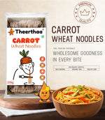 Carrot Wheat Noodles | healthy noodles | Theerthaa