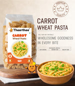 Carrot Wheat Pasta | healthy noodles | Theerthaa