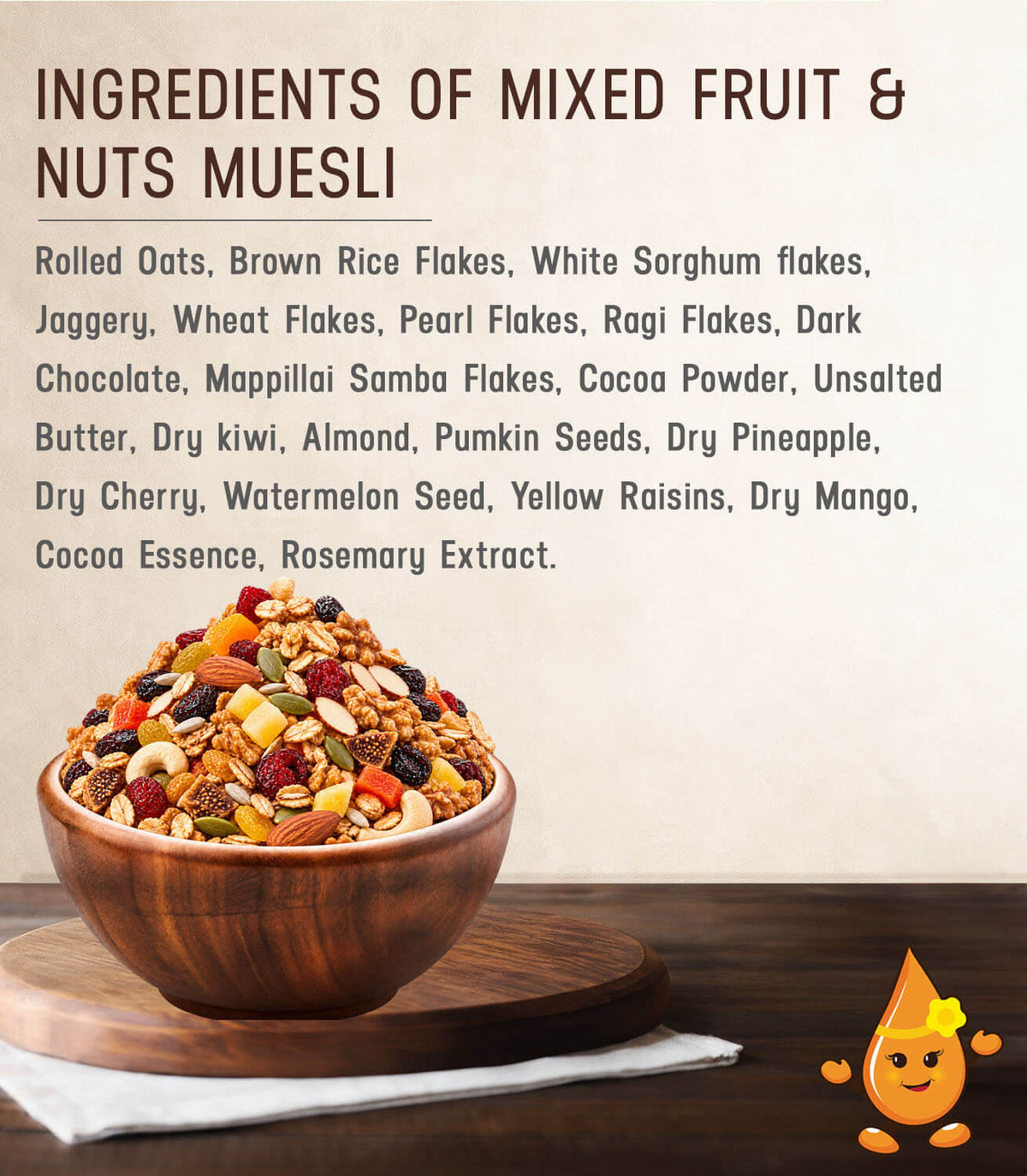 Mixed Fruit and Nuts Muesli