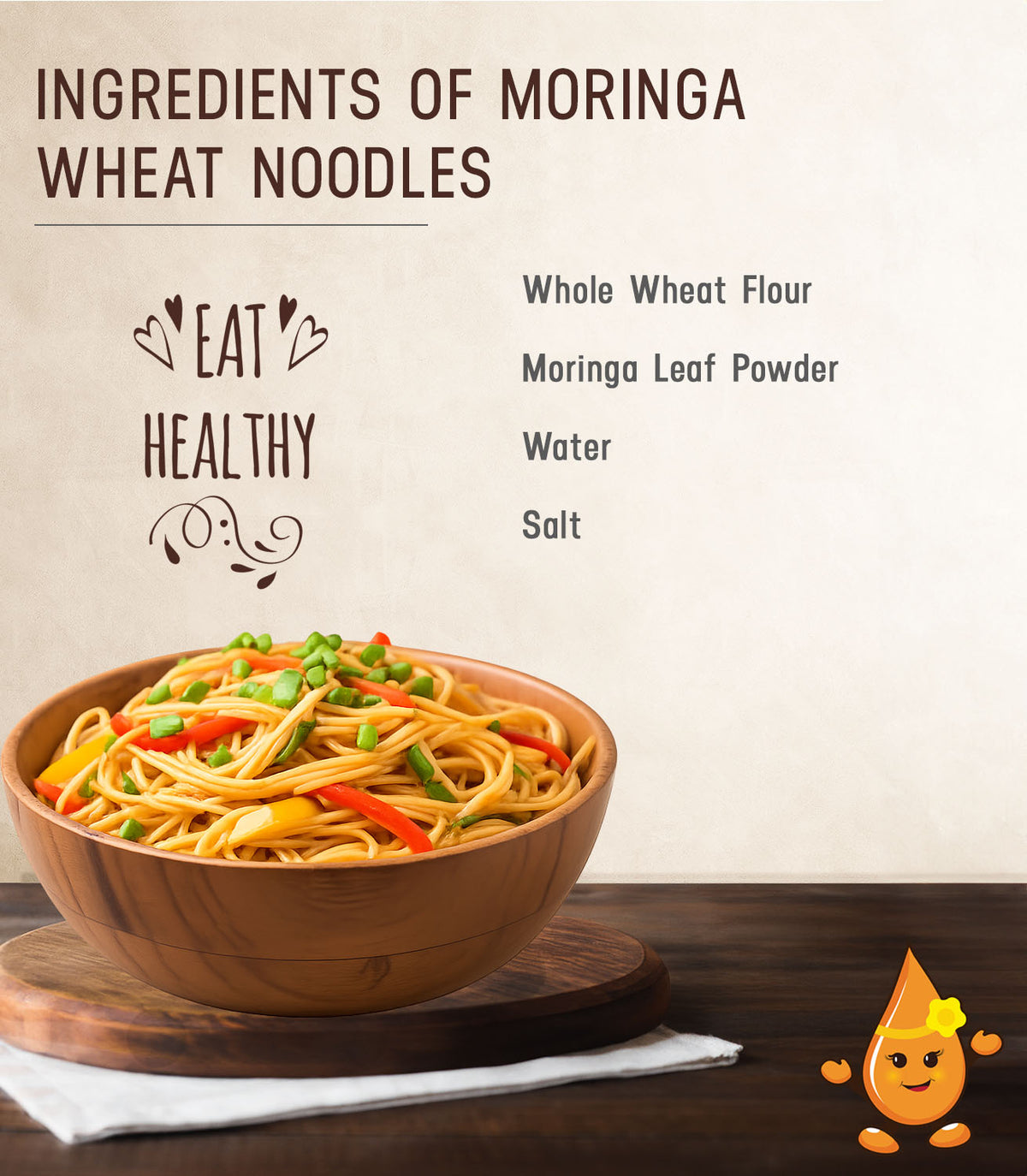 Benefits of Moringa Wheat Noodles for gut health | Theerthaa