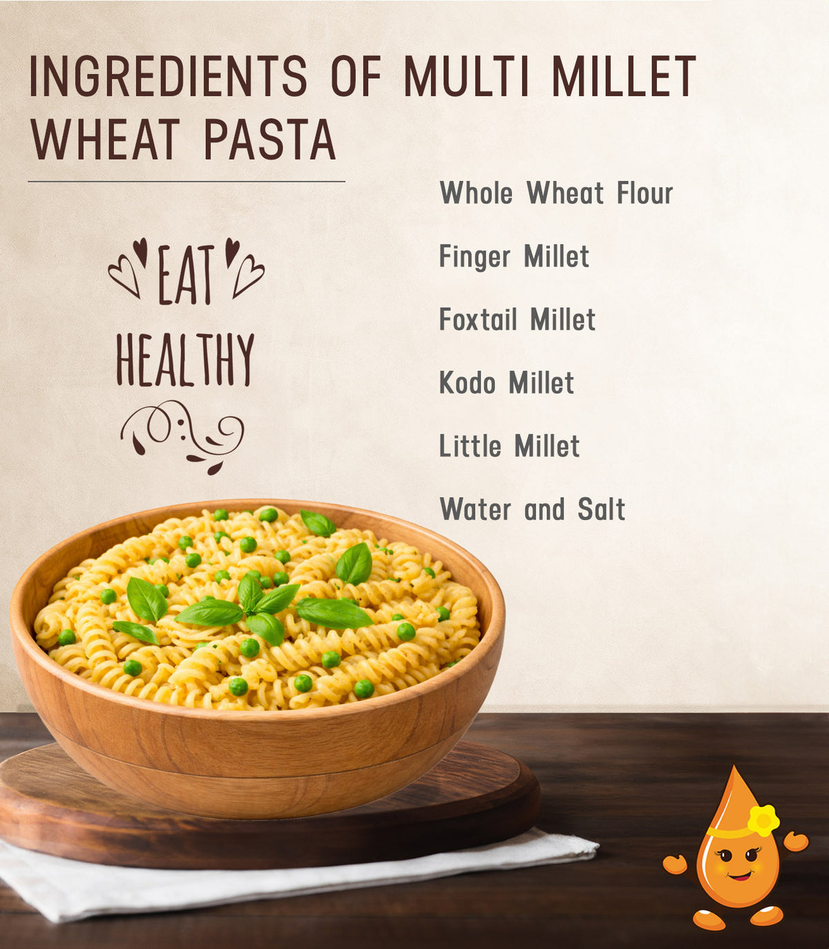 Multi Millet Wheat Pasta