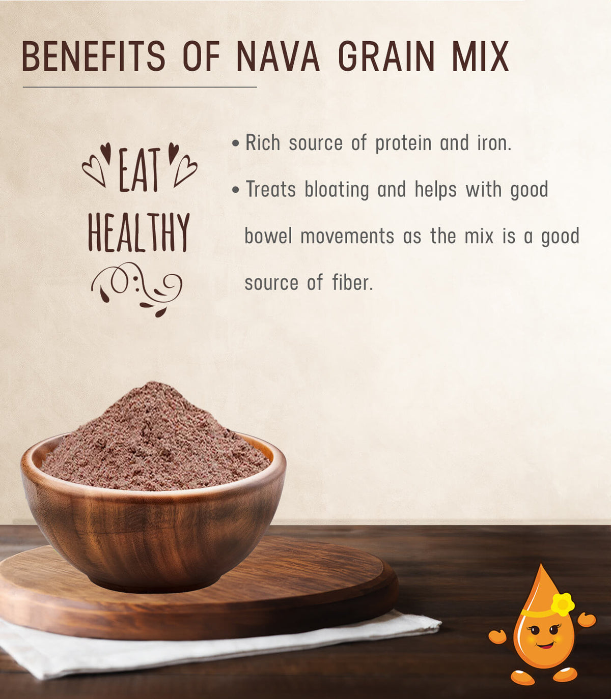 Benefits of Nava Grain Mix for gut health | Theerthaa