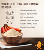 Benefits of Raw Red Banana Powder for gut health | Theerthaa