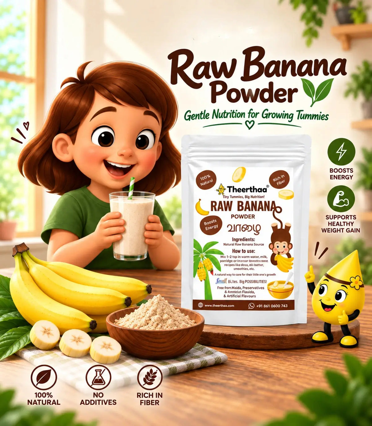 Raw Banana Powder