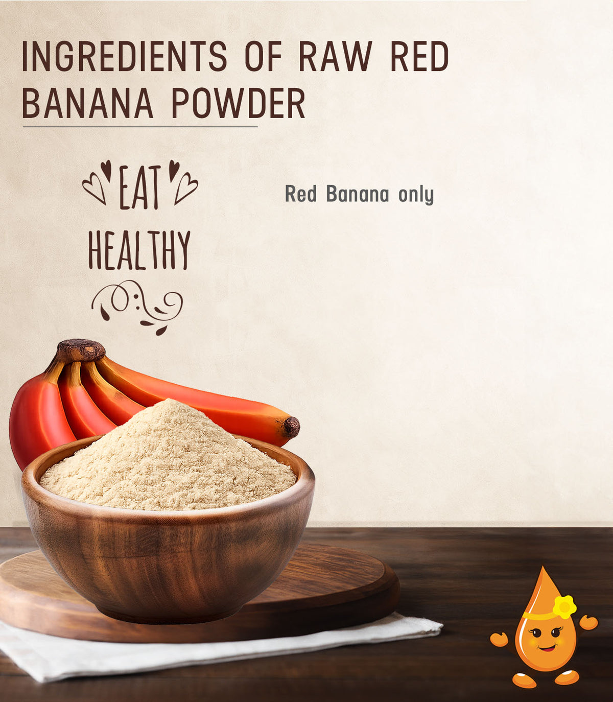 Raw Red Banana Powder