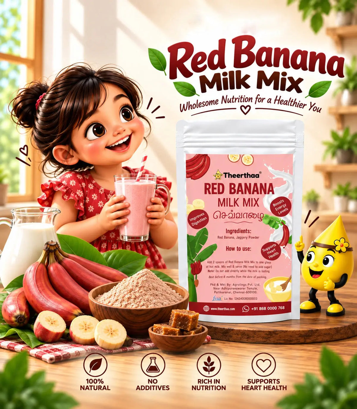 Red Banana Milk Mix