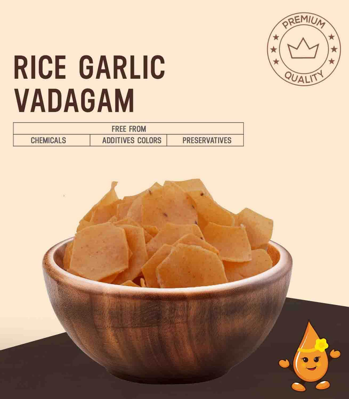 Rice Garlic Vadagam