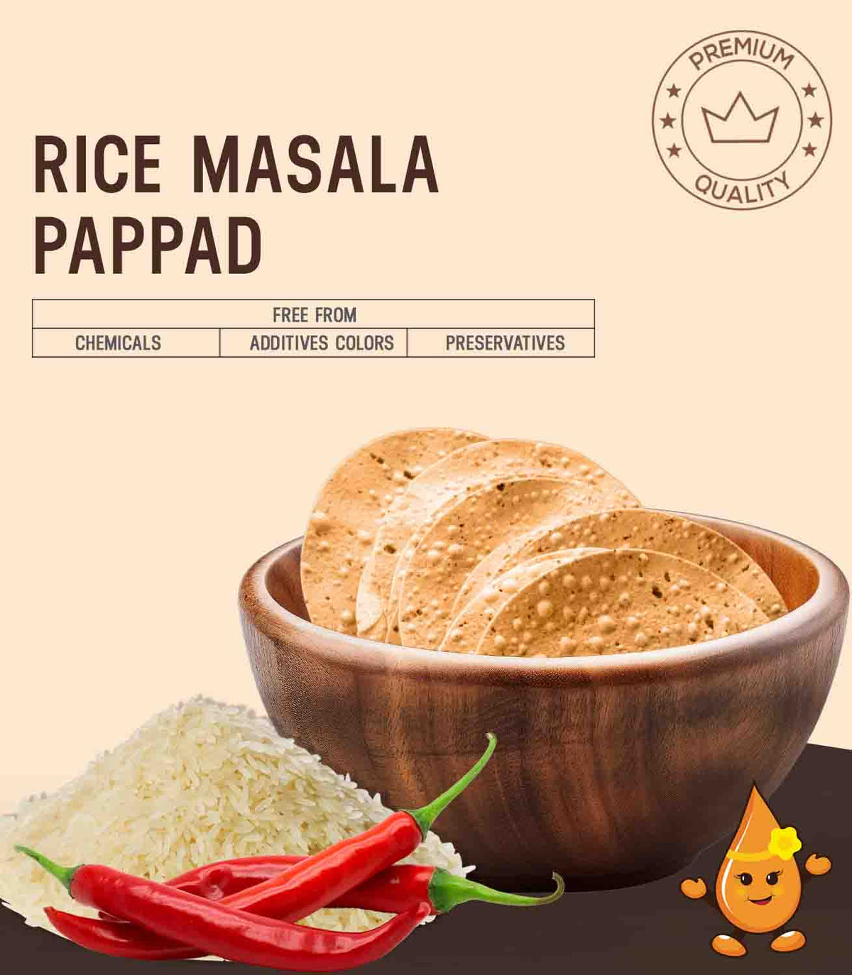 Rice Masala Pappad