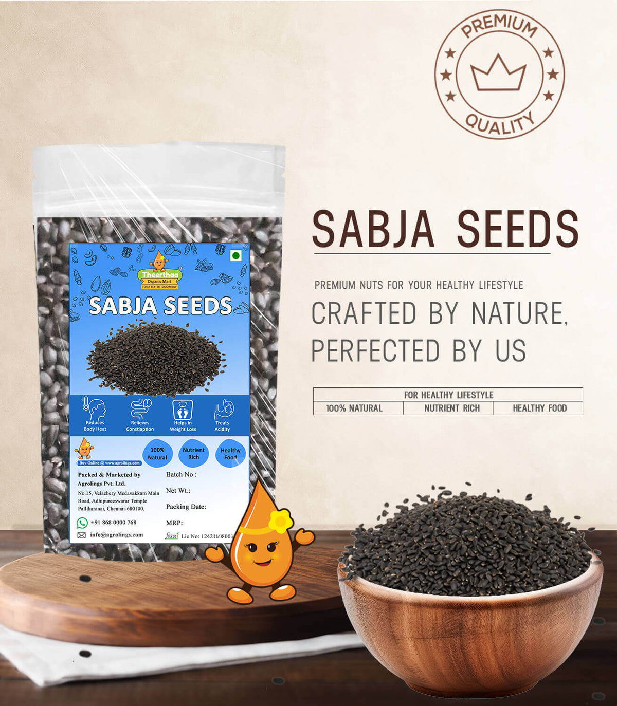 Sabja Seeds