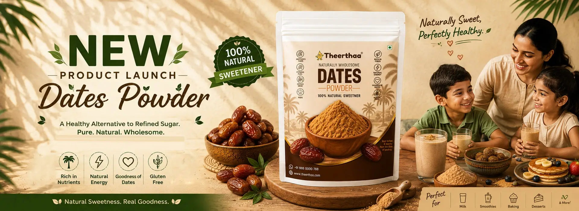 New product launch, Dates Powder