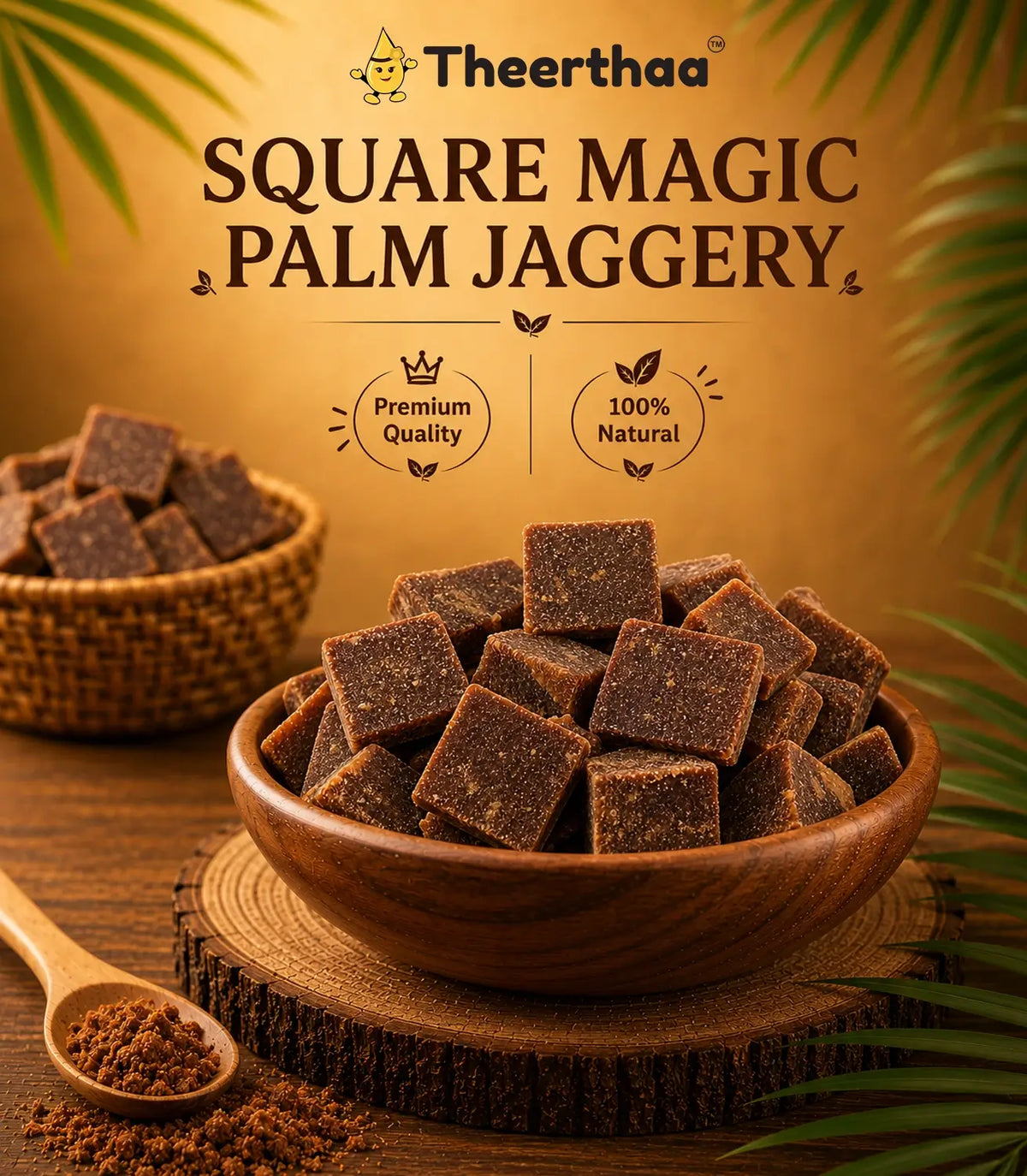 Square Magic Palm Jaggery