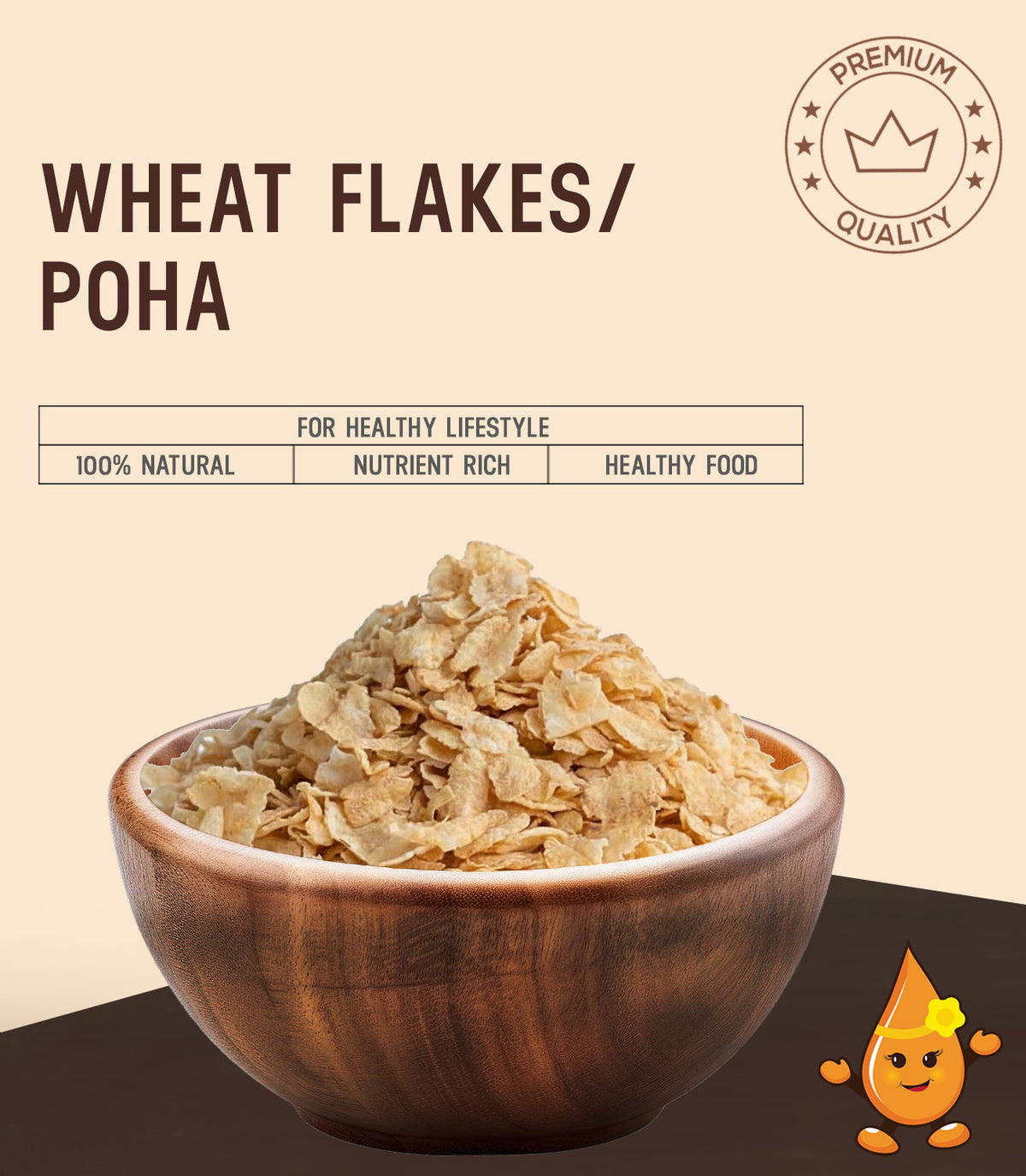 Wheat Poha | traditional rice | Theerthaa