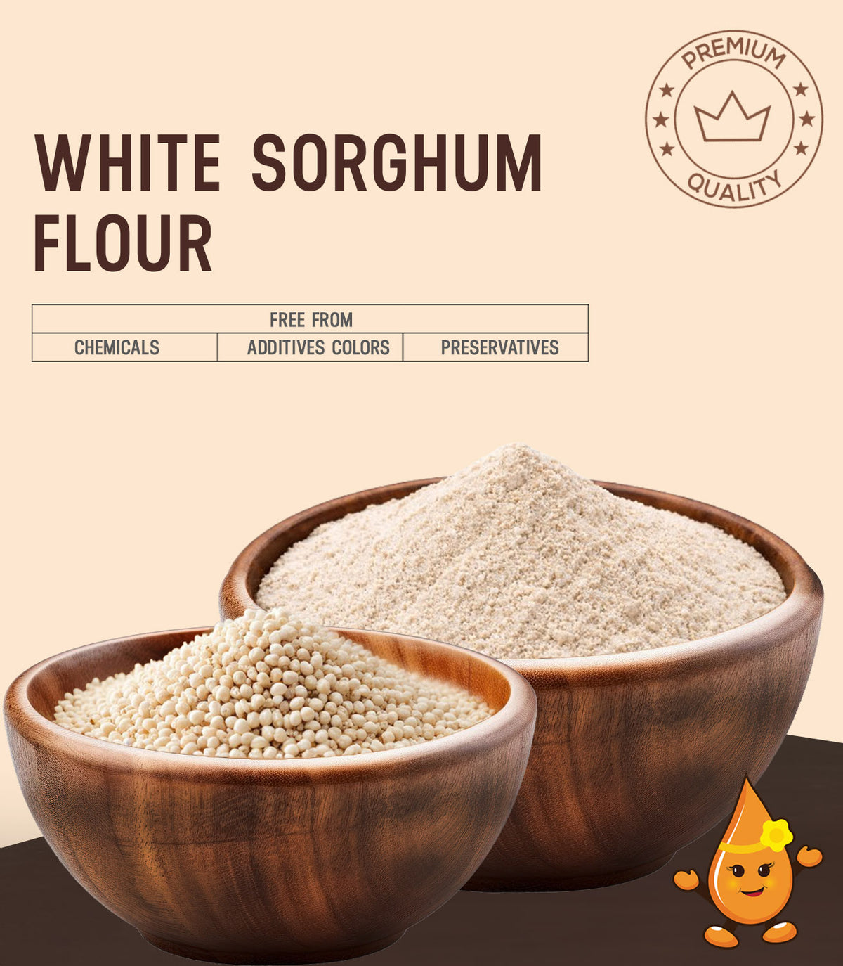 White Sorghum Flour | millets and health mix | Theerthaa