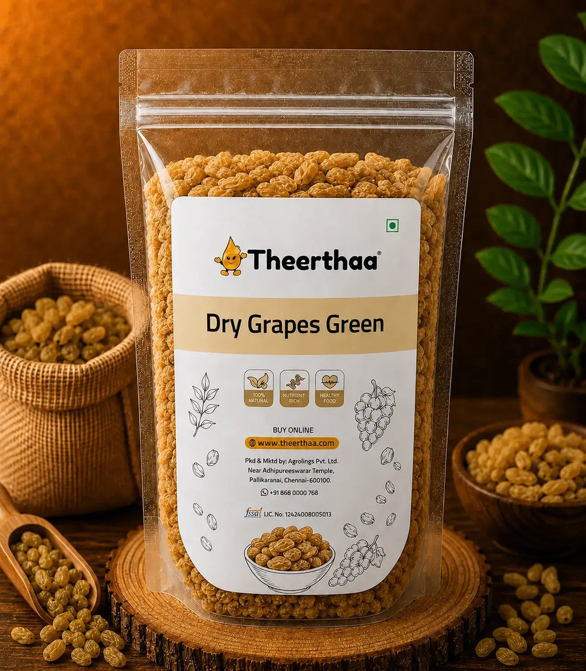 Dry Grapes Green