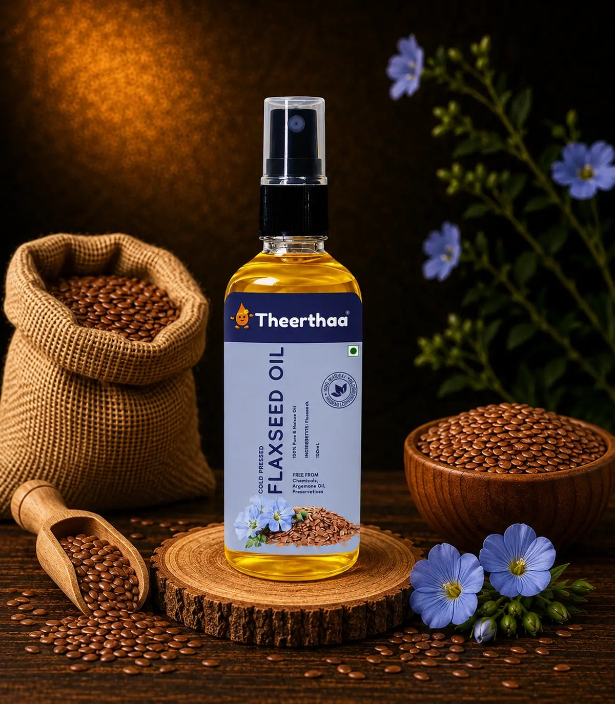 Cold Pressed Flaxseed Oil