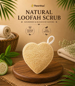Natural Loofah Scrub (Heart Shape)