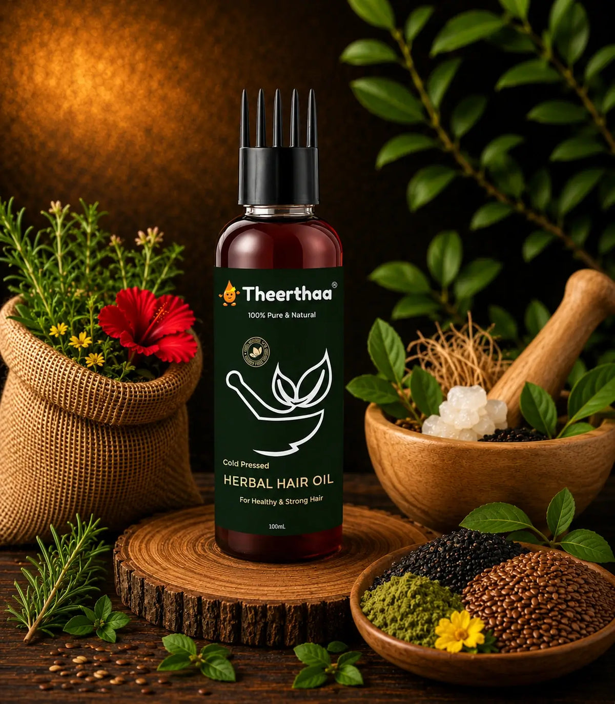Cold Pressed Herbal Hair/Coconut Oil