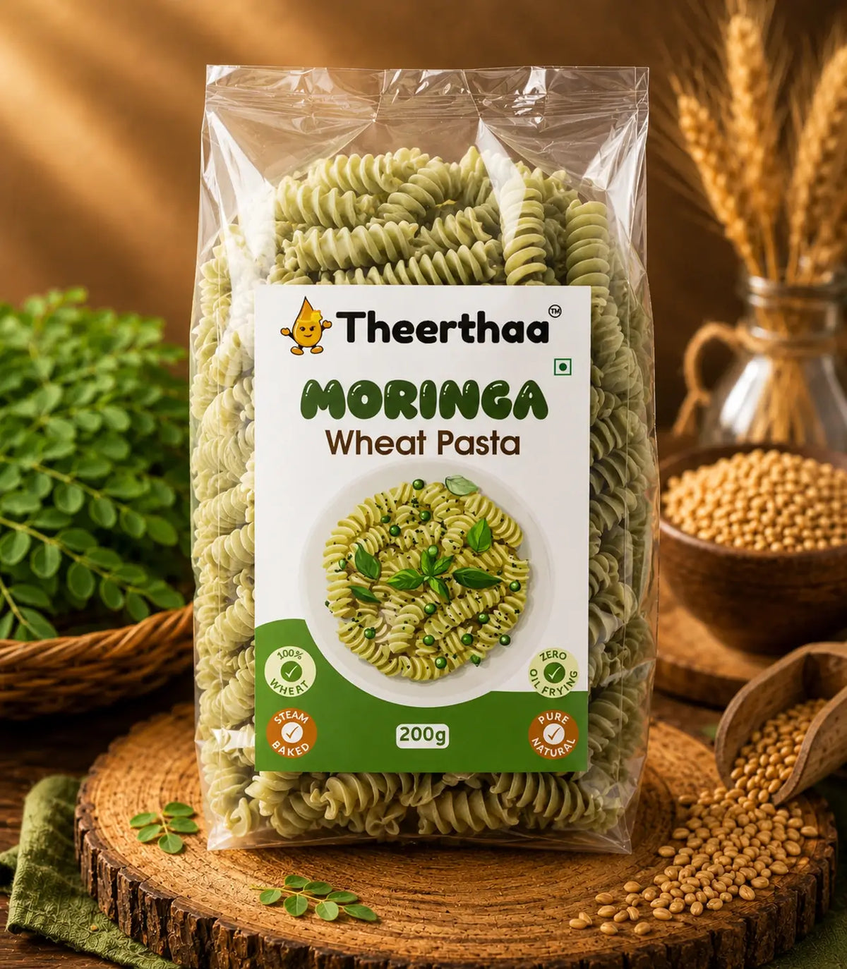 Moringa Wheat Pasta