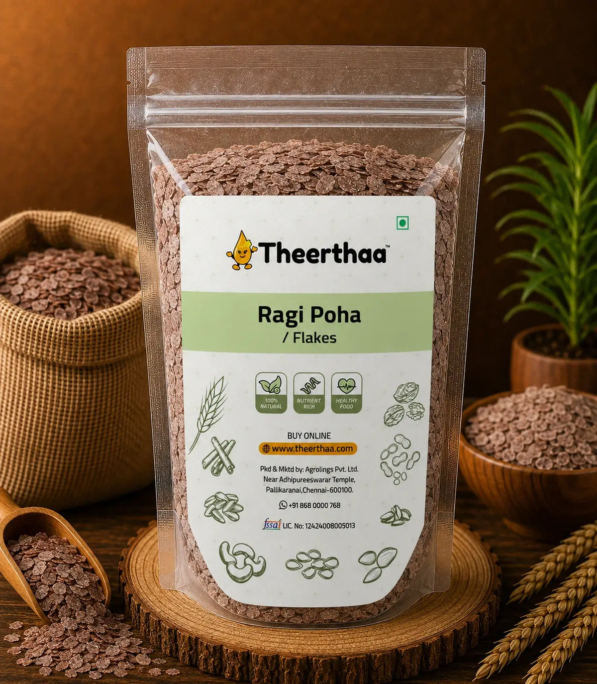 Ragi Poha / Flakes