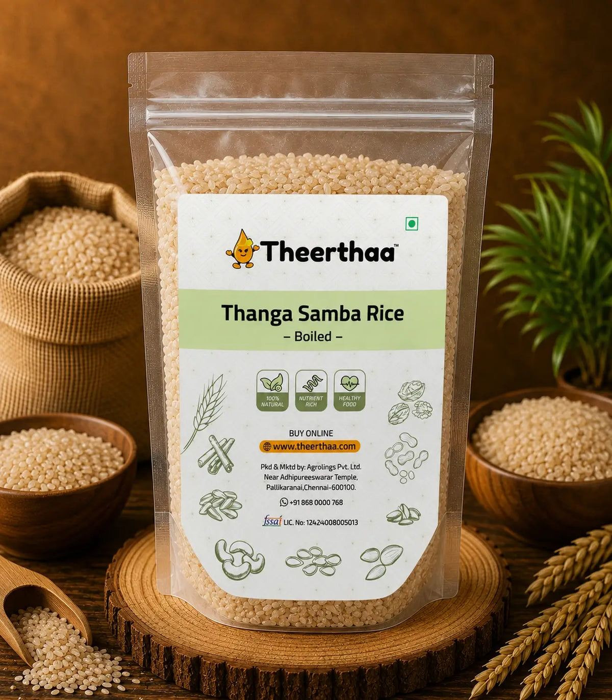 Thanga Samba Rice Boiled