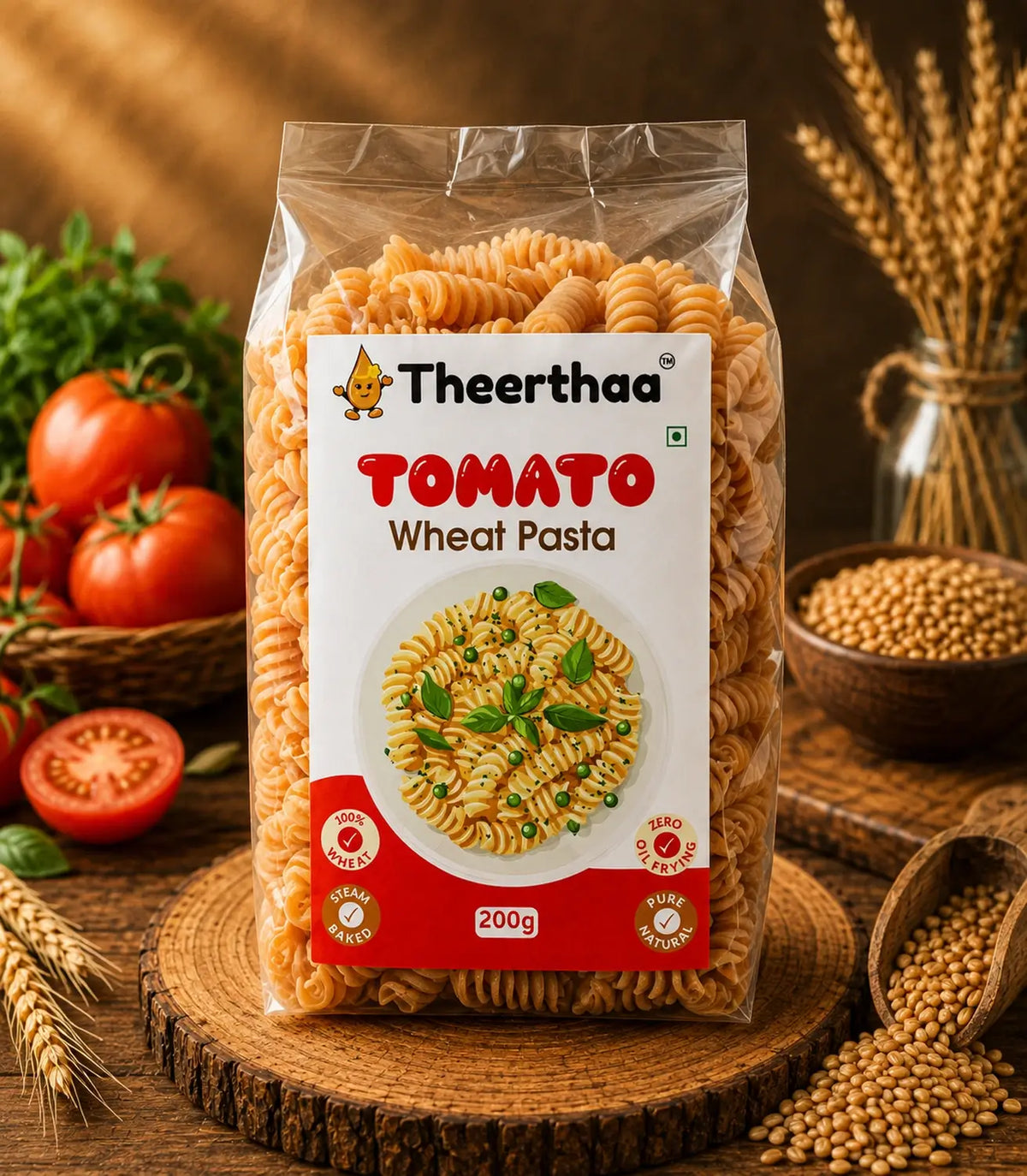 Tomato Wheat Pasta
