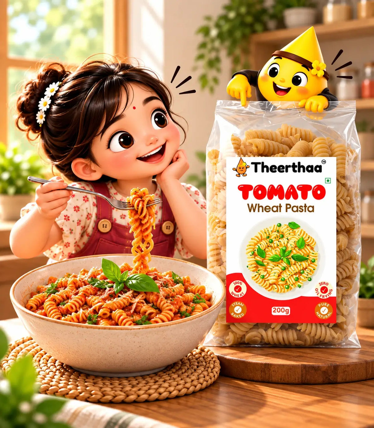 Tomato Wheat Pasta