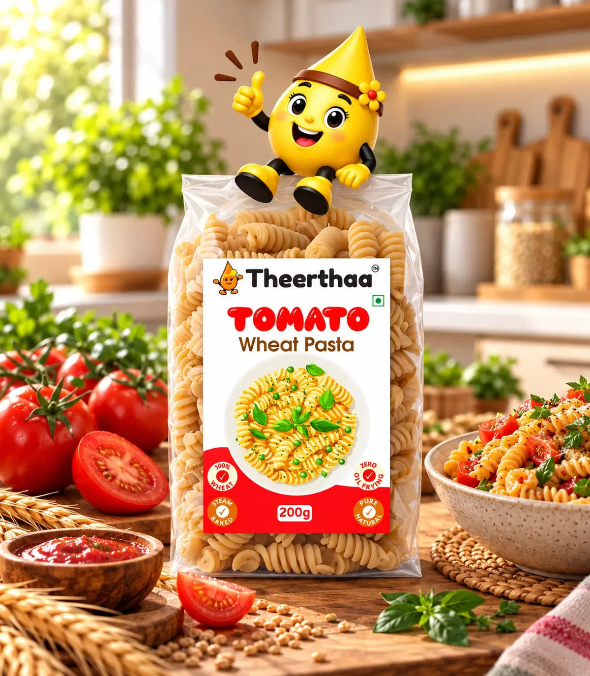 Tomato Wheat Pasta